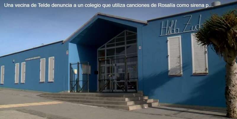 Fachada de colegio de Jinámar (Fotograma Antena 3)